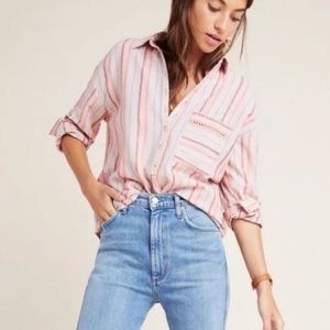 Anthropologie Maeve Lina Striped Shirt